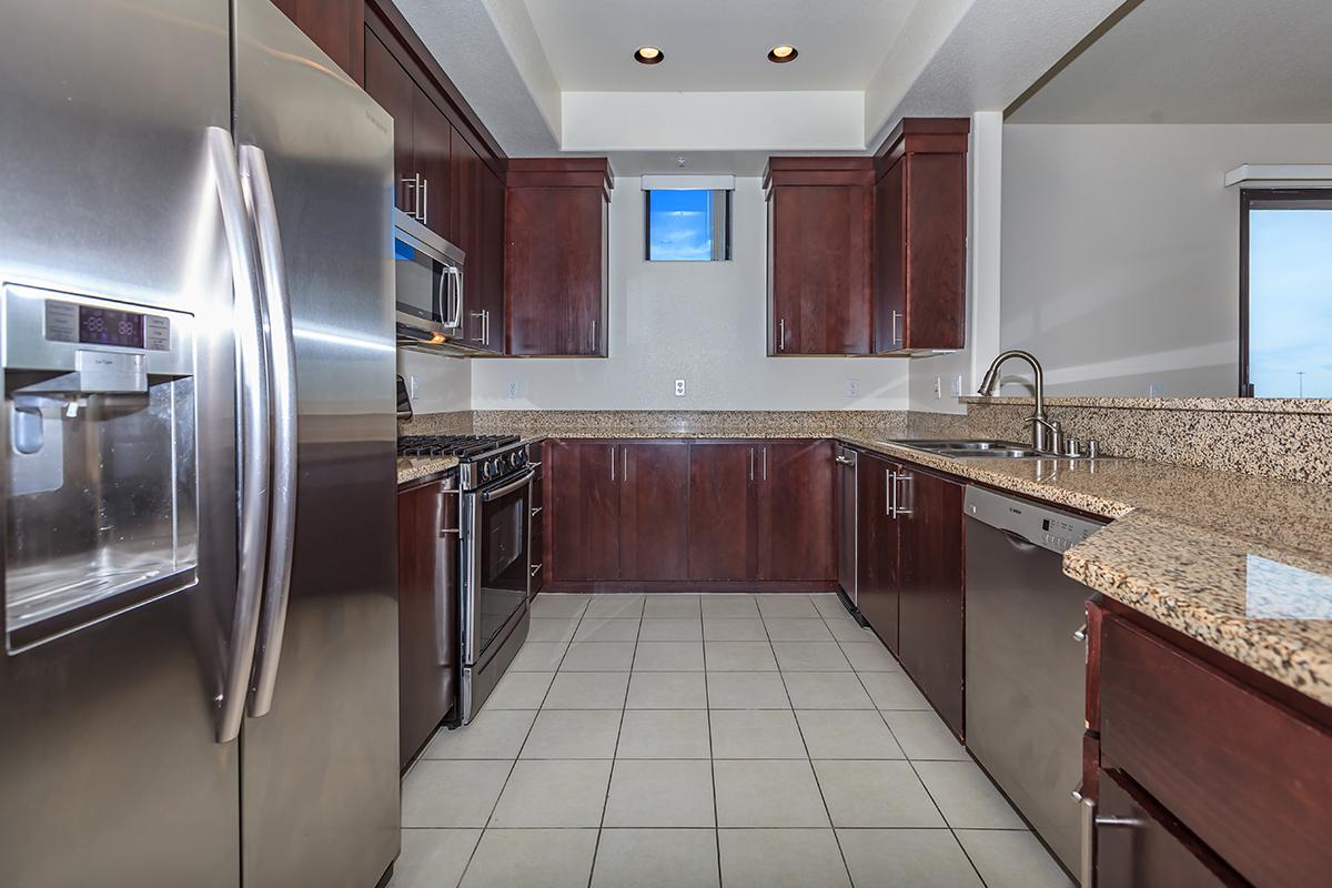 STAINLESS STEEL APPLIANCES AND GRANITE COUNTERTOPS AT ECHELON AT CENTENNIAL HILLS IN LAS VEGAS