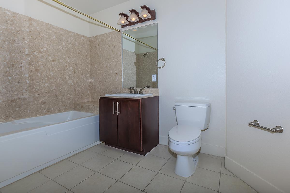 TILED BATHROOMS WITH DESIGNER FIXTURES AT ECHELON AT CENTENNIAL HILLS IN LAS VEGAS