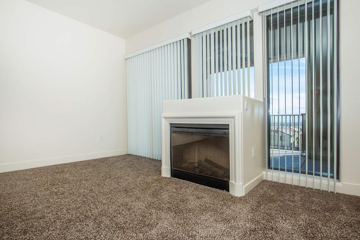 VERTICAL BLINDS AND FIREPLACE AT ECHELON AT CENTENNIAL HILLS IN LAS VEGAS