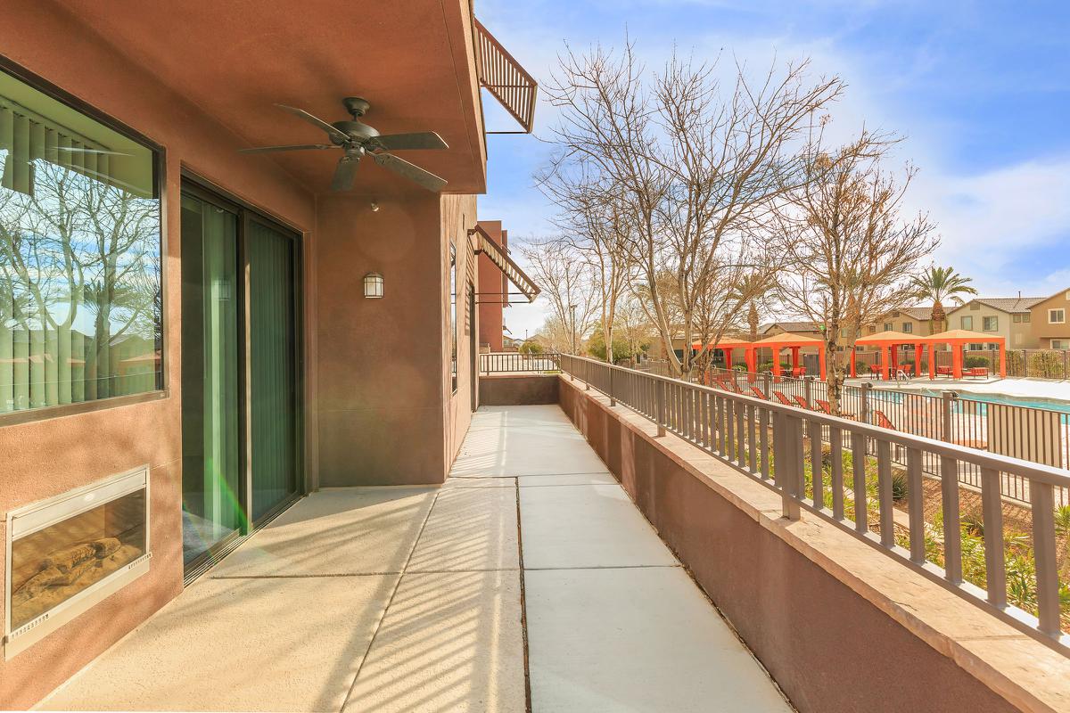 ECHELON AT CENTENNIAL HILLS IN LAS VEGAS HAS OVERSIZED BALCONIES AND PATIOS