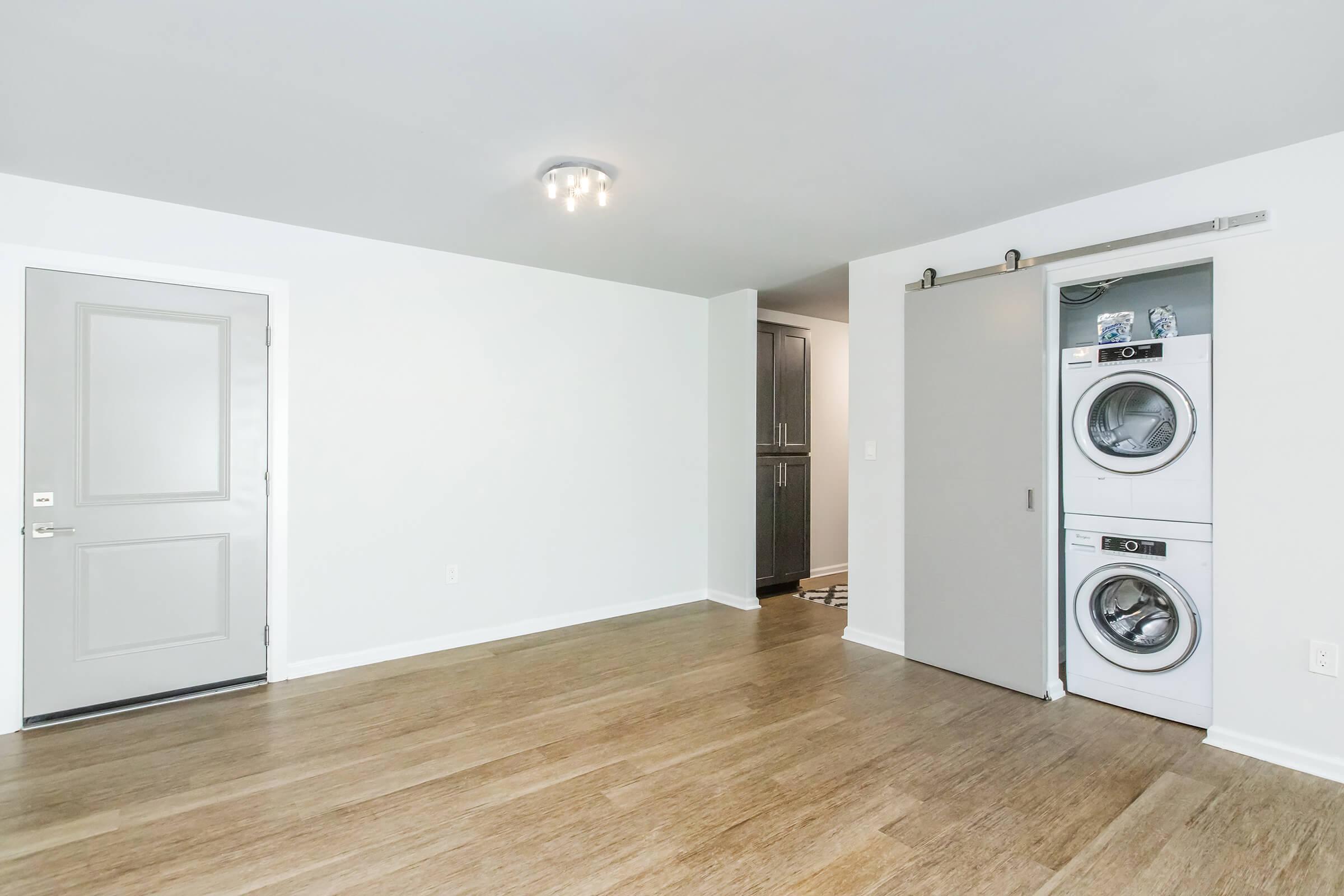 a refrigerator in a kitchen