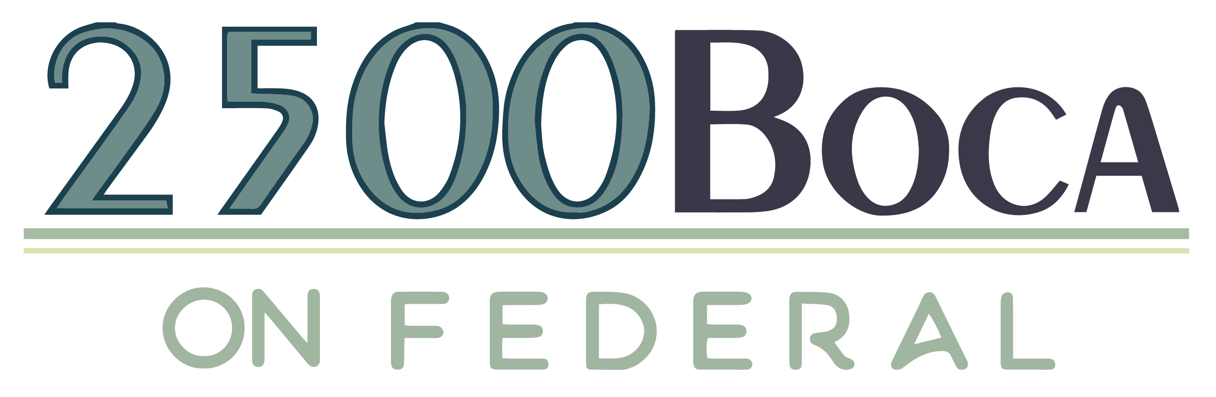 2500 Boca on Federal Promotional Logo