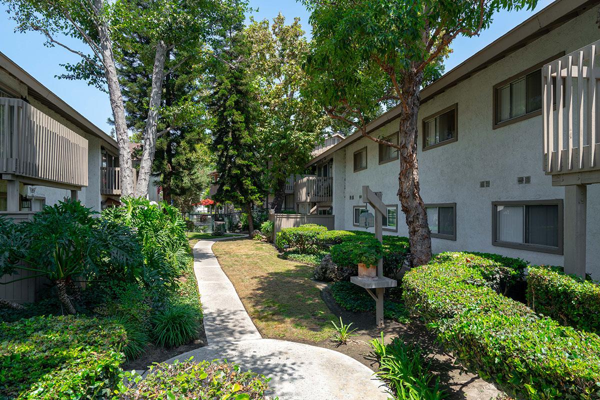 a house with bushes in front of a building