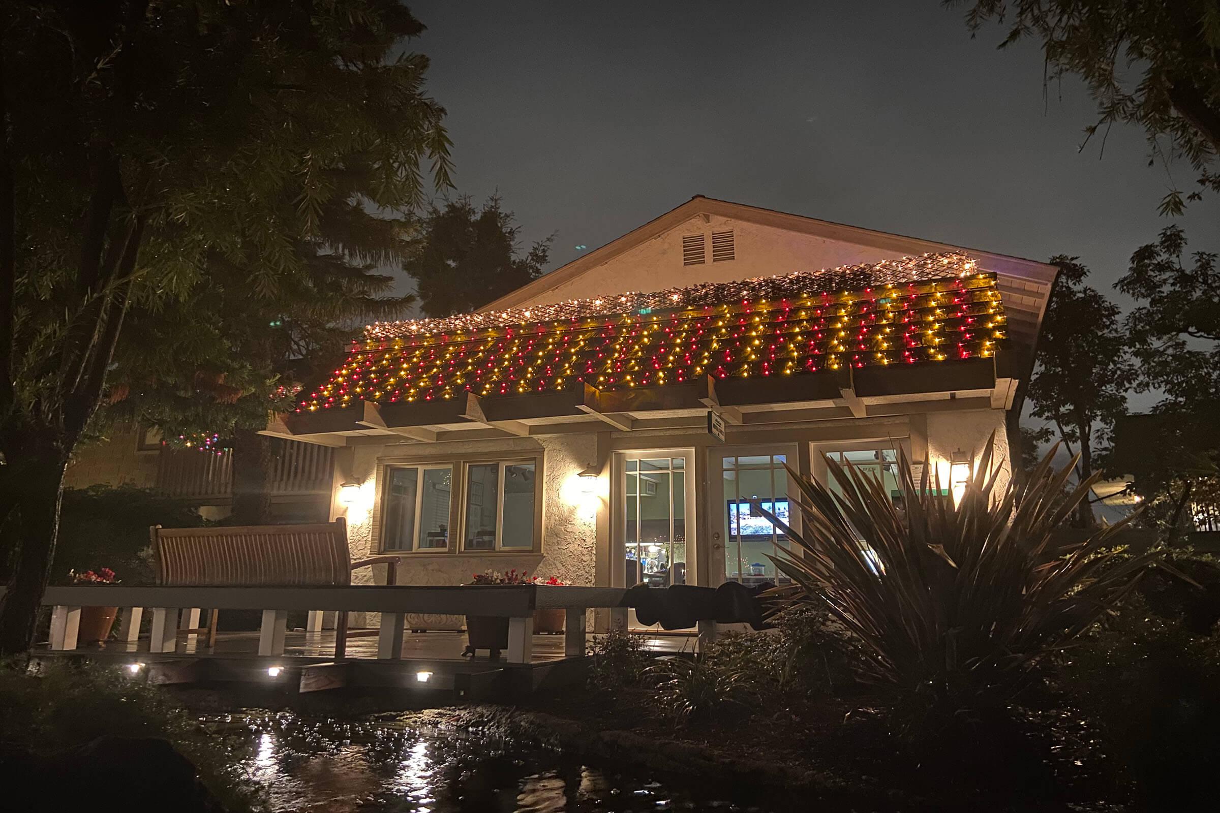 the community office at night