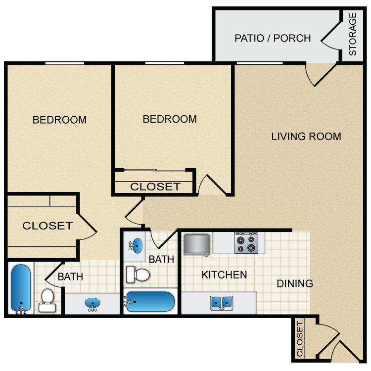 Floor plan image of Plan E