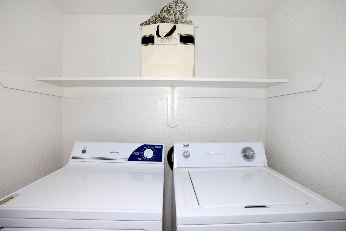 Washer-dryer are included at Papillon