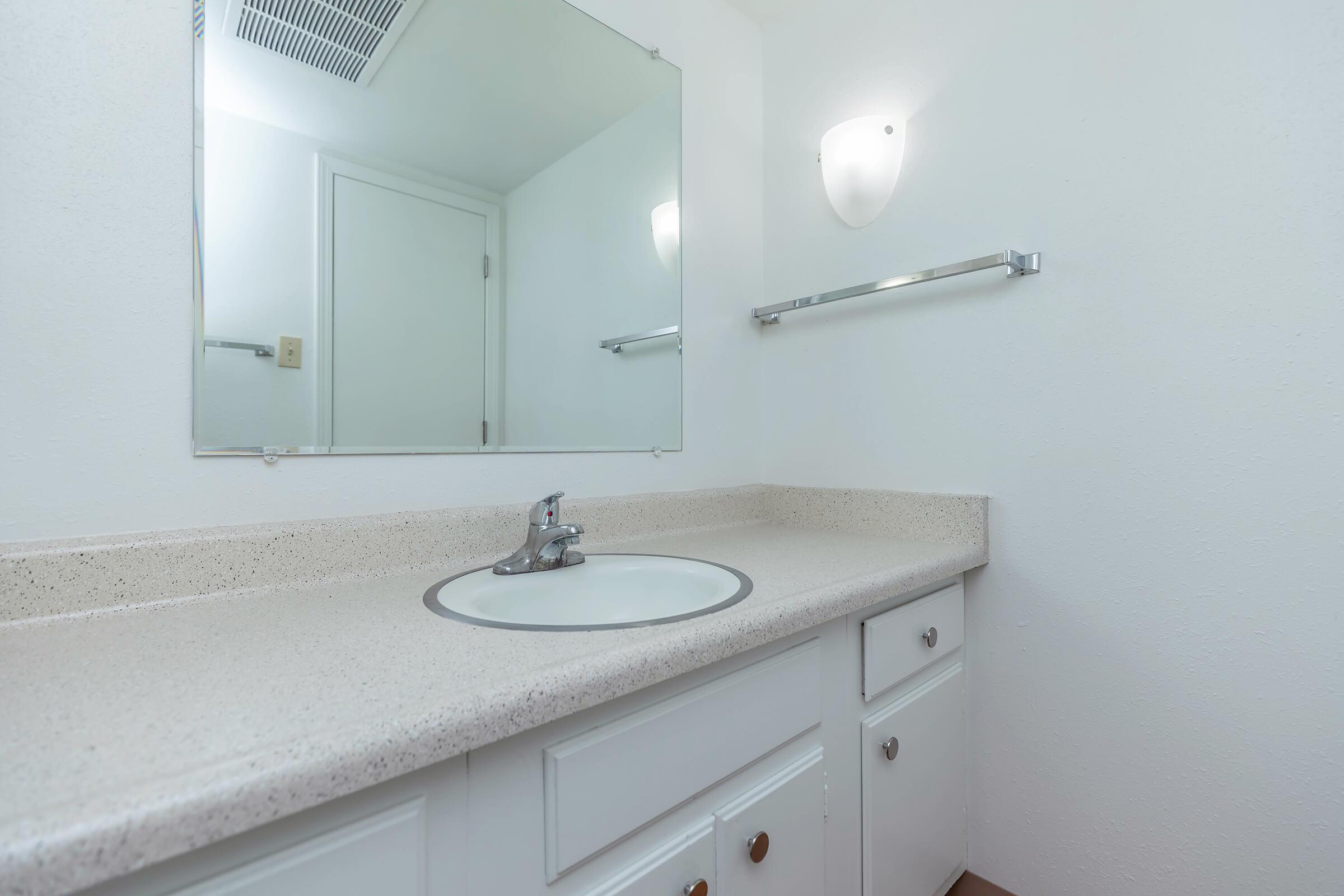 bathroom sink with a mirror