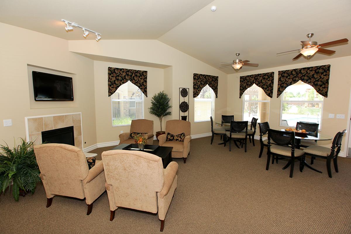 This is the common area for Villa Siena Apartments