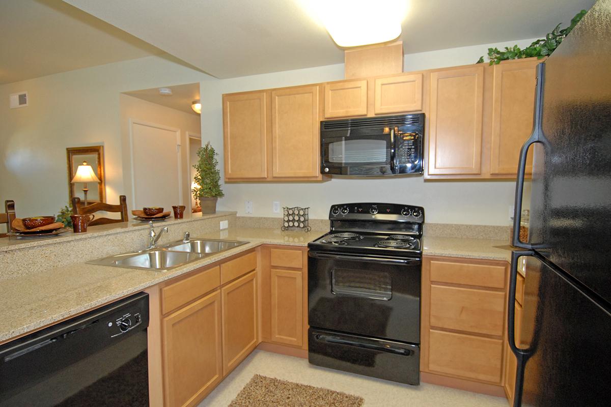 Villa Siena Apartments provides sleek black appliances