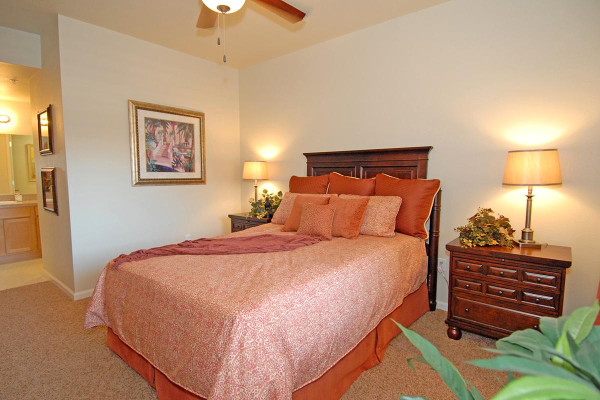 We have comfortable bedrooms at Villa Siena Apartments