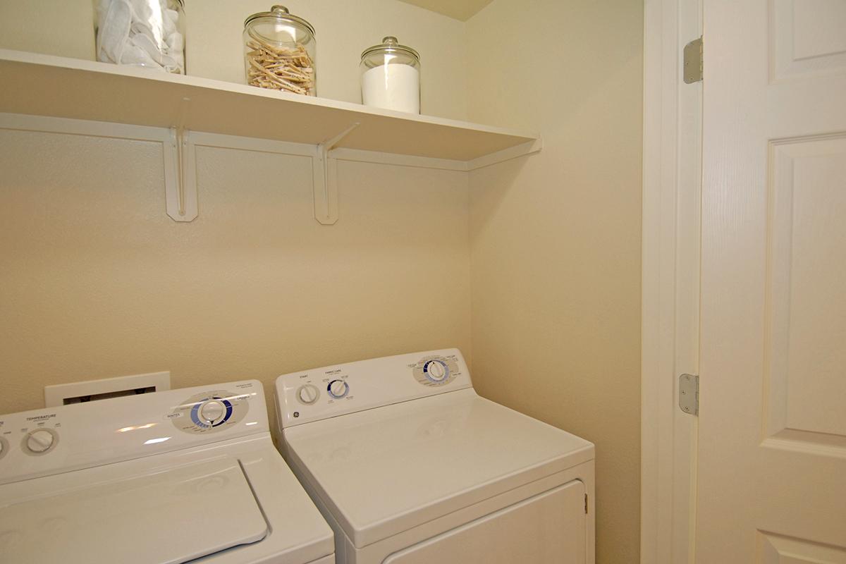 We have great in-home laundry areas at Villa Siena Apartments
