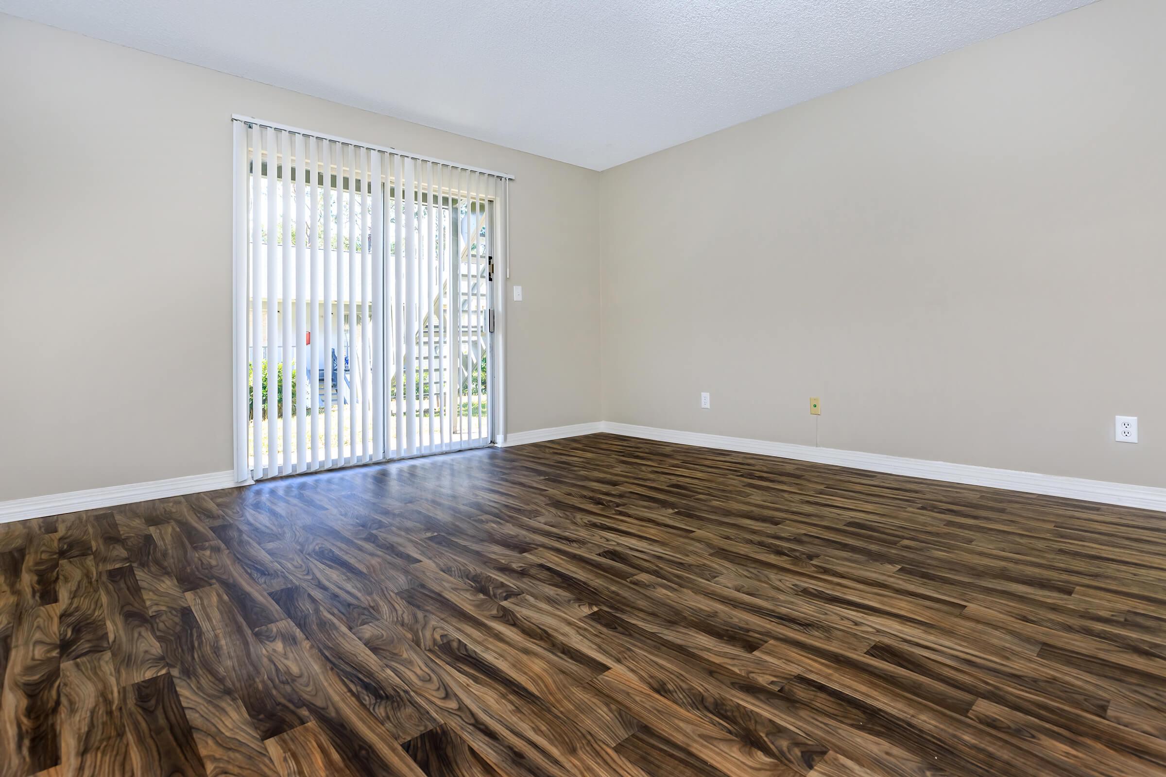 a room with a wooden floor