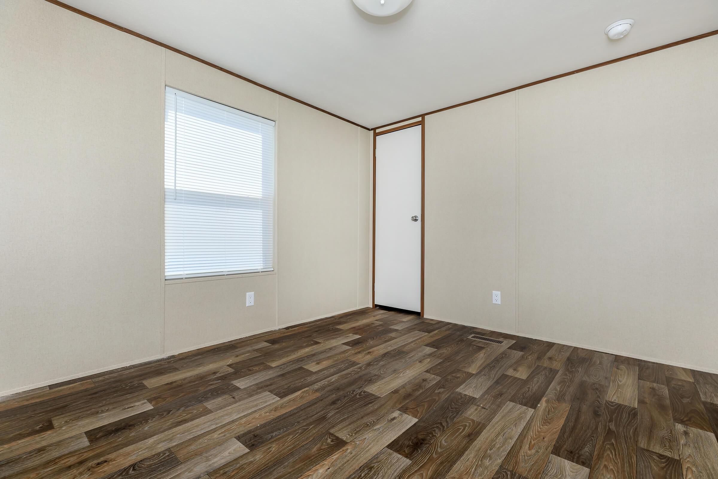 a room with a wooden floor