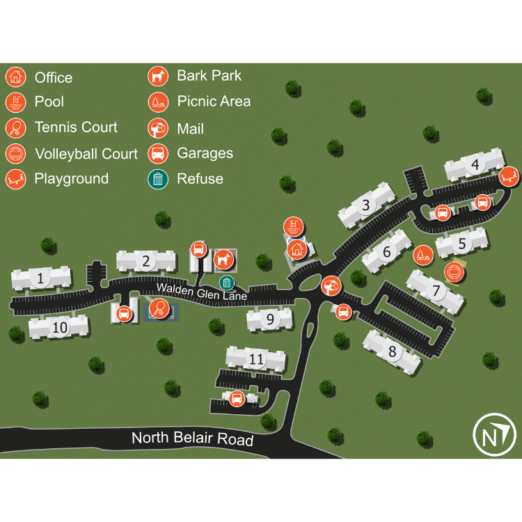 We make every effort to make our website accessible to anybody, especially those with disabilities. If you have question in terms of the relative location of an amenity or apartment home, please give us a call.