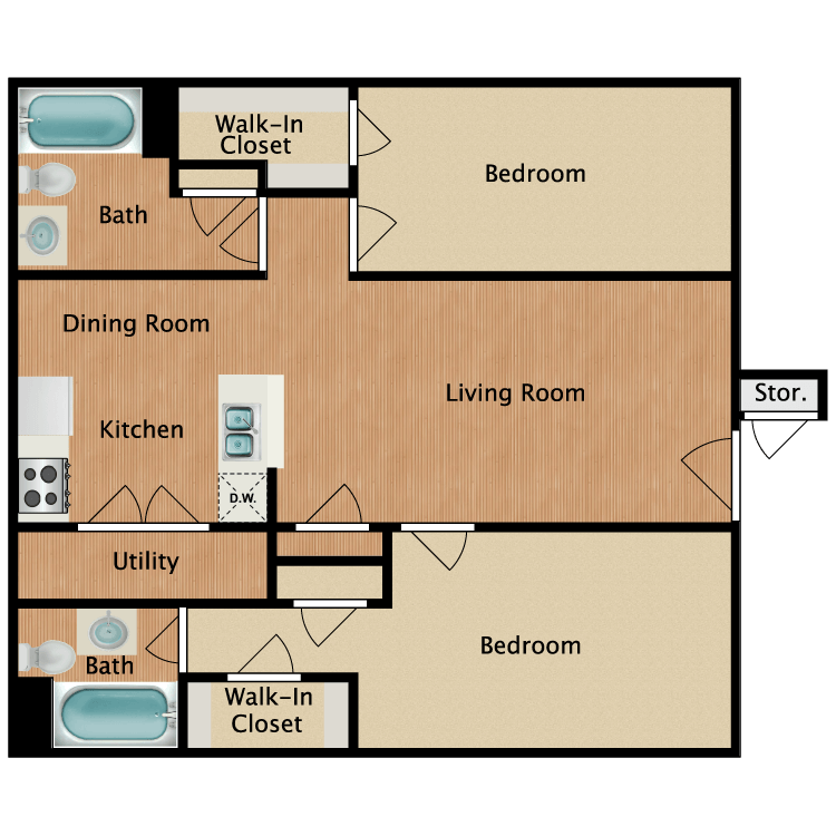 Floor plan image of The Fredericksburg
