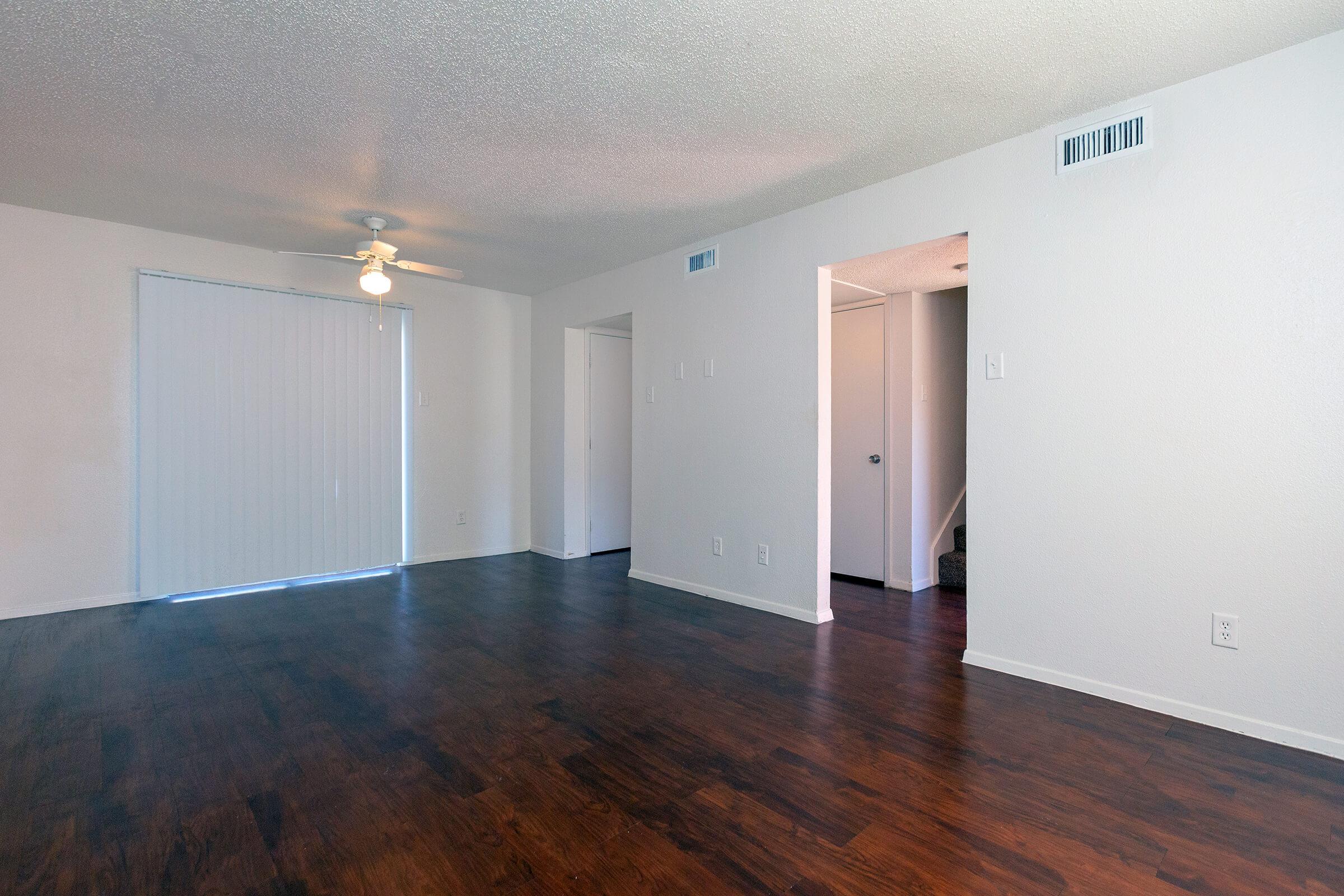 a room with a wooden floor