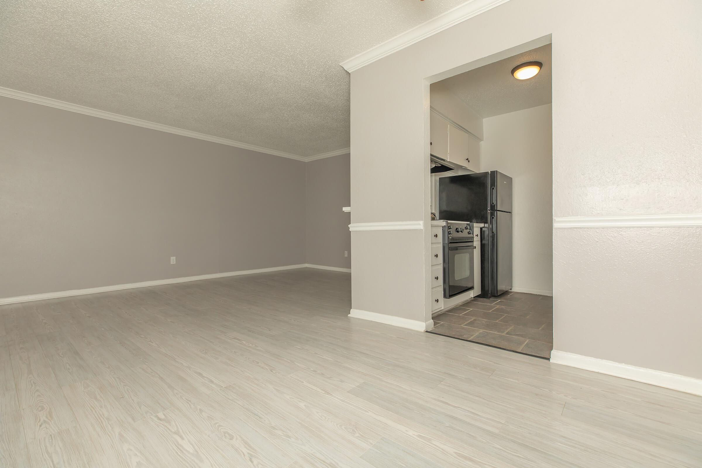 a refrigerator in a room