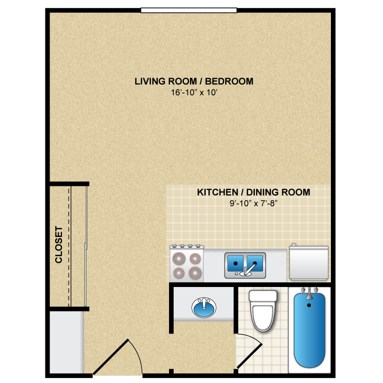 Floor plan image of Studio 2