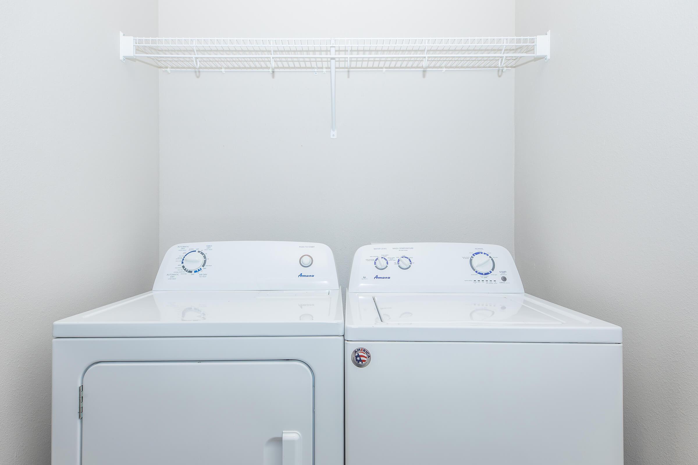 In-home washer and dryer included at The Groves on Devils Glen apartments in Bettendorf, IA