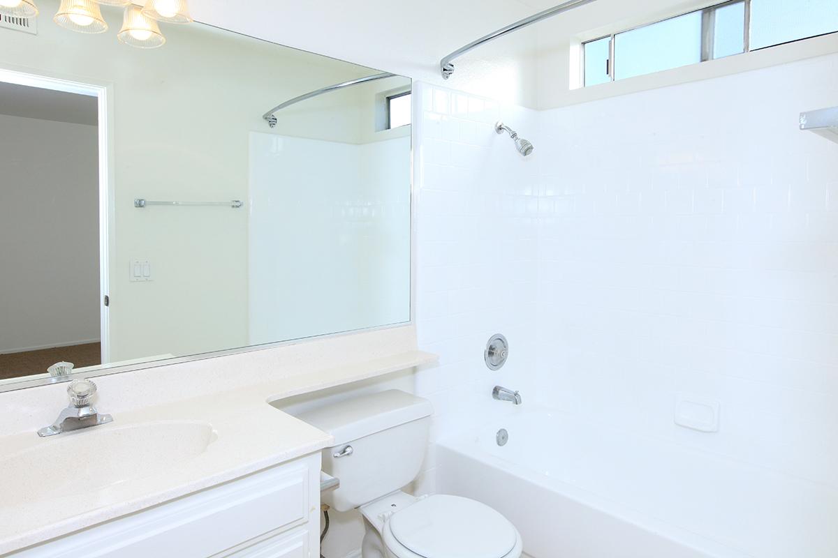 a white sink sitting under a mirror