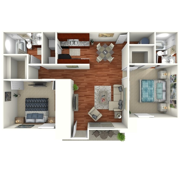Floor plan image of The Magnolia Downstairs