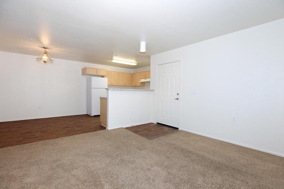 Living room with carpet