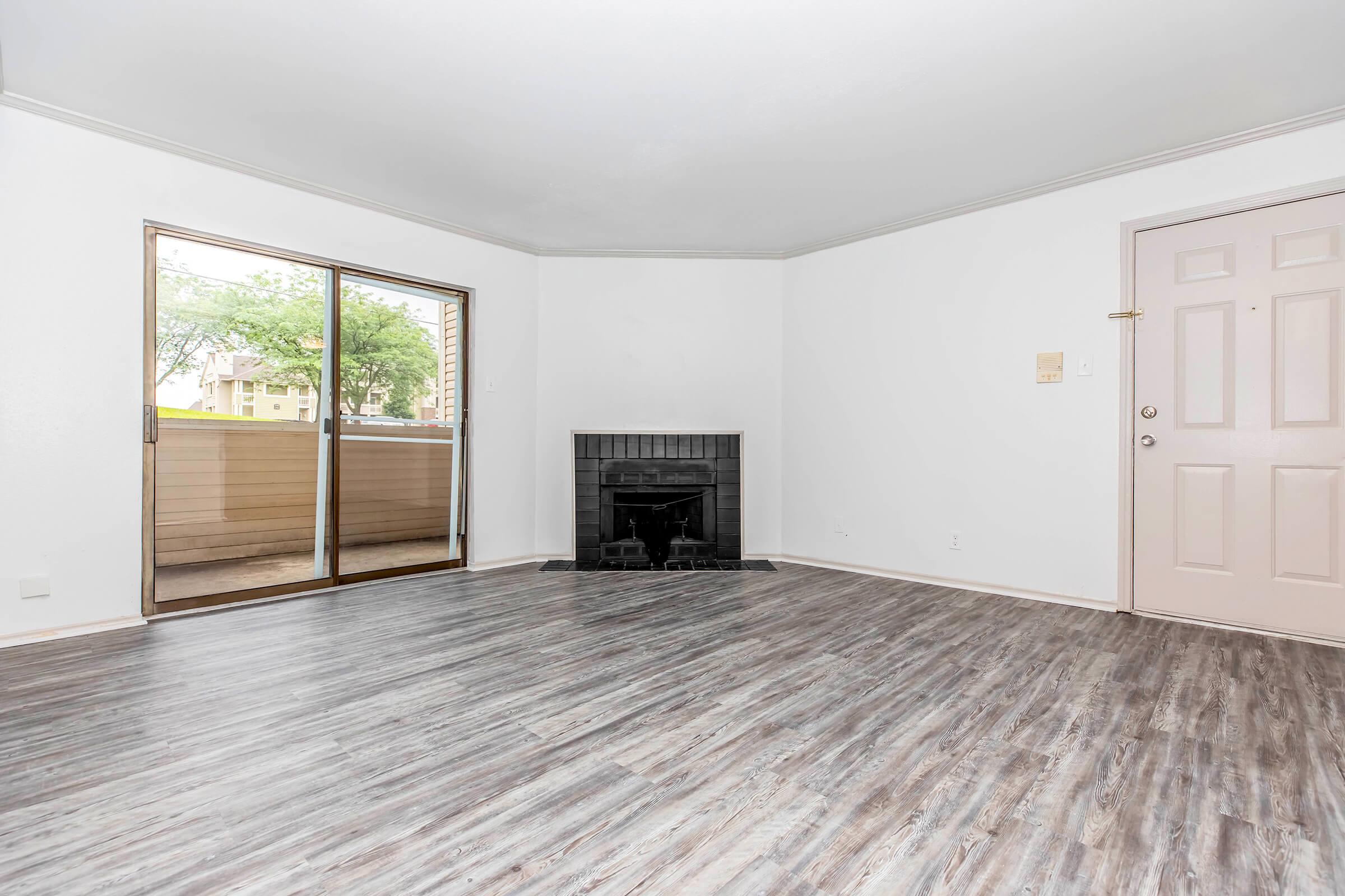 a room with a wooden floor