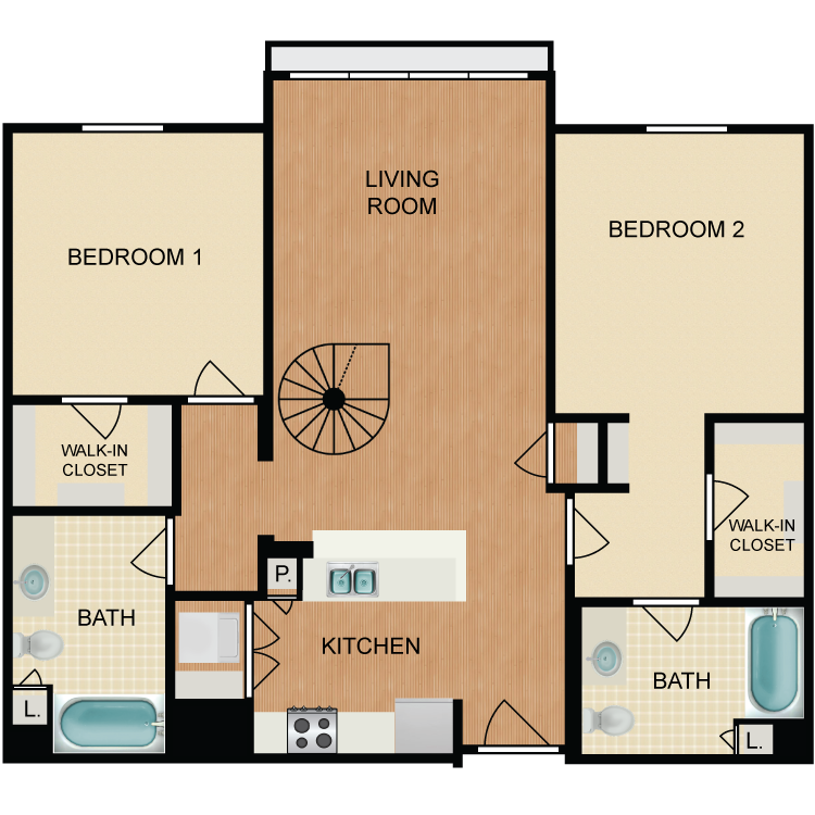 Floor plan image of Dirty Martini