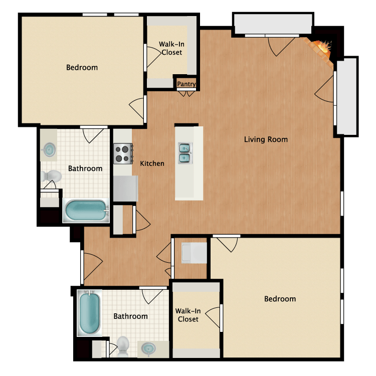 Floor plan image of Singapore Sling