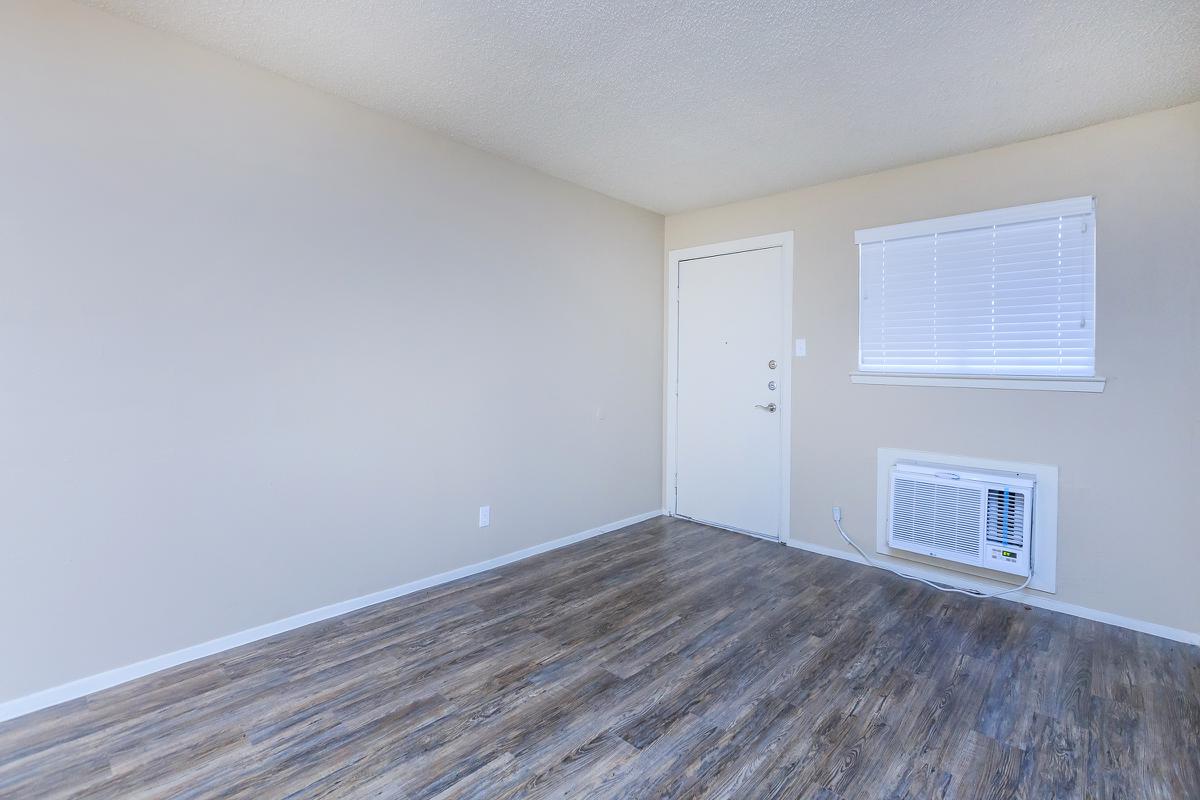 a room with a wood floor