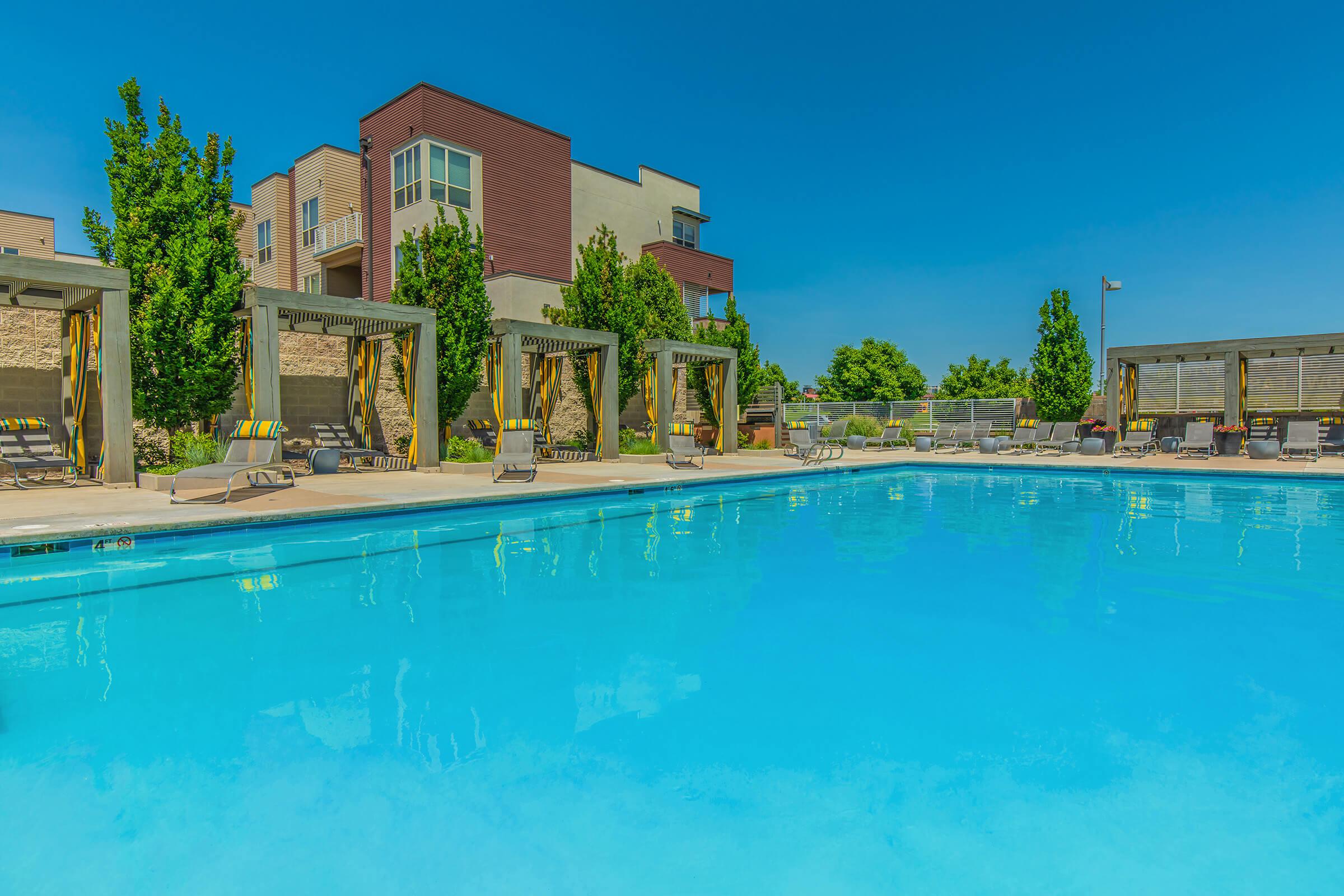 a large pool of water