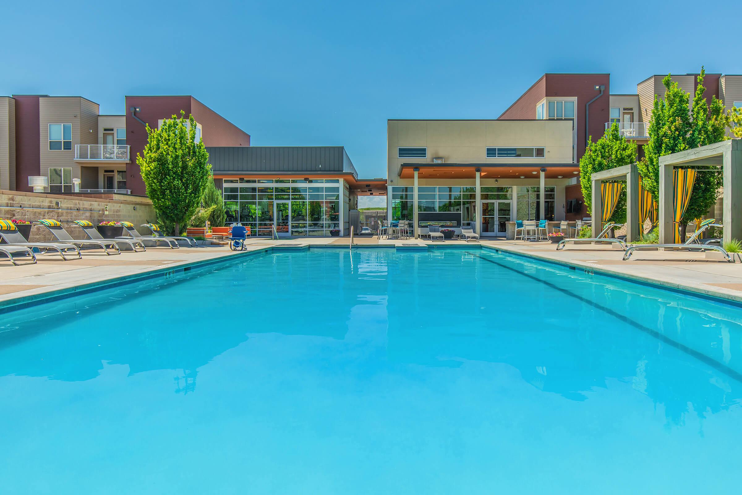 a large pool of water