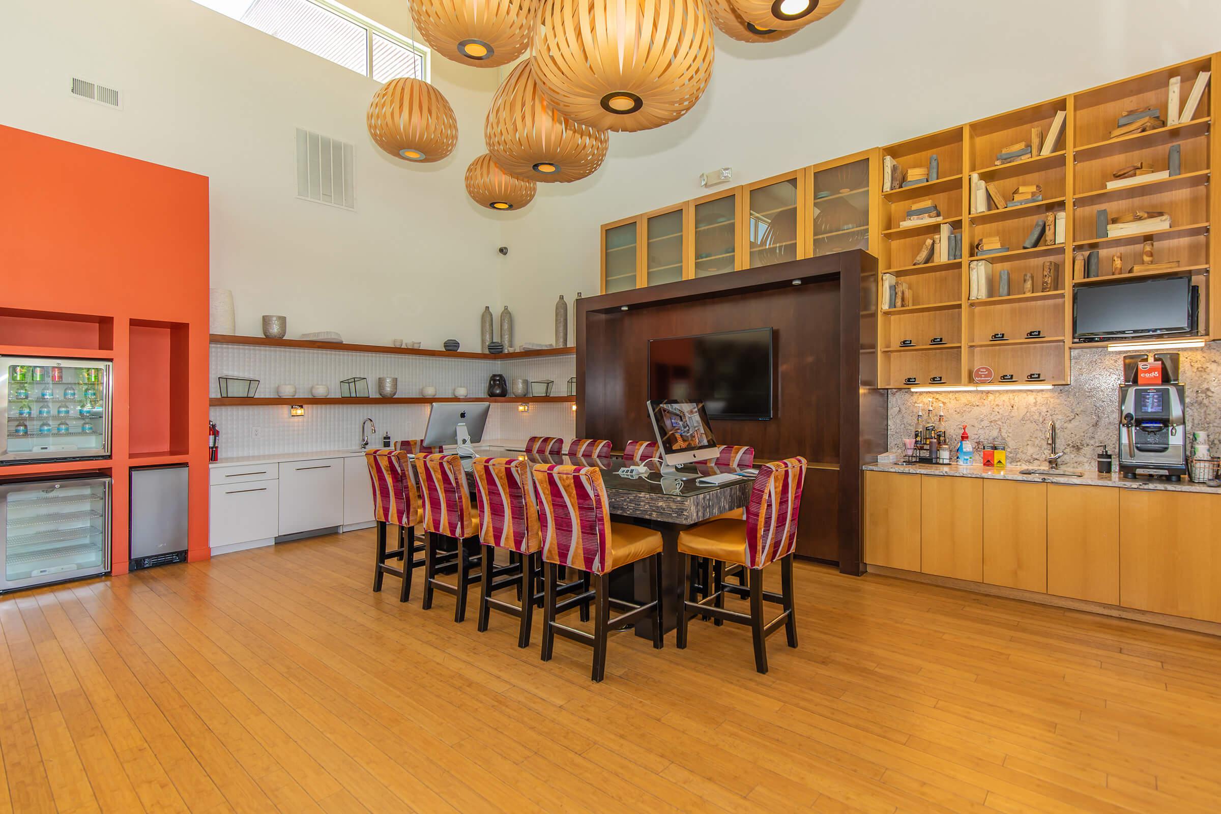 a room with a wooden floor