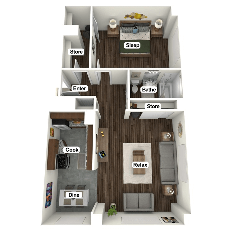 Floor plan image of Claypool Suite