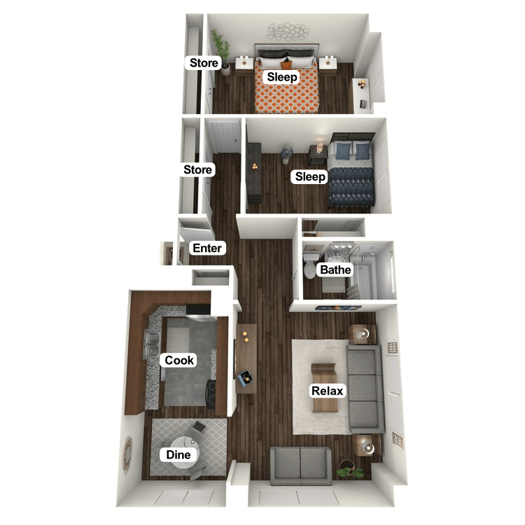 Floor plan image of Perry Morton Suite