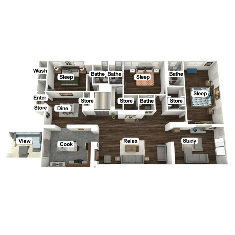Floor plan image of Piccadilly Penthouse