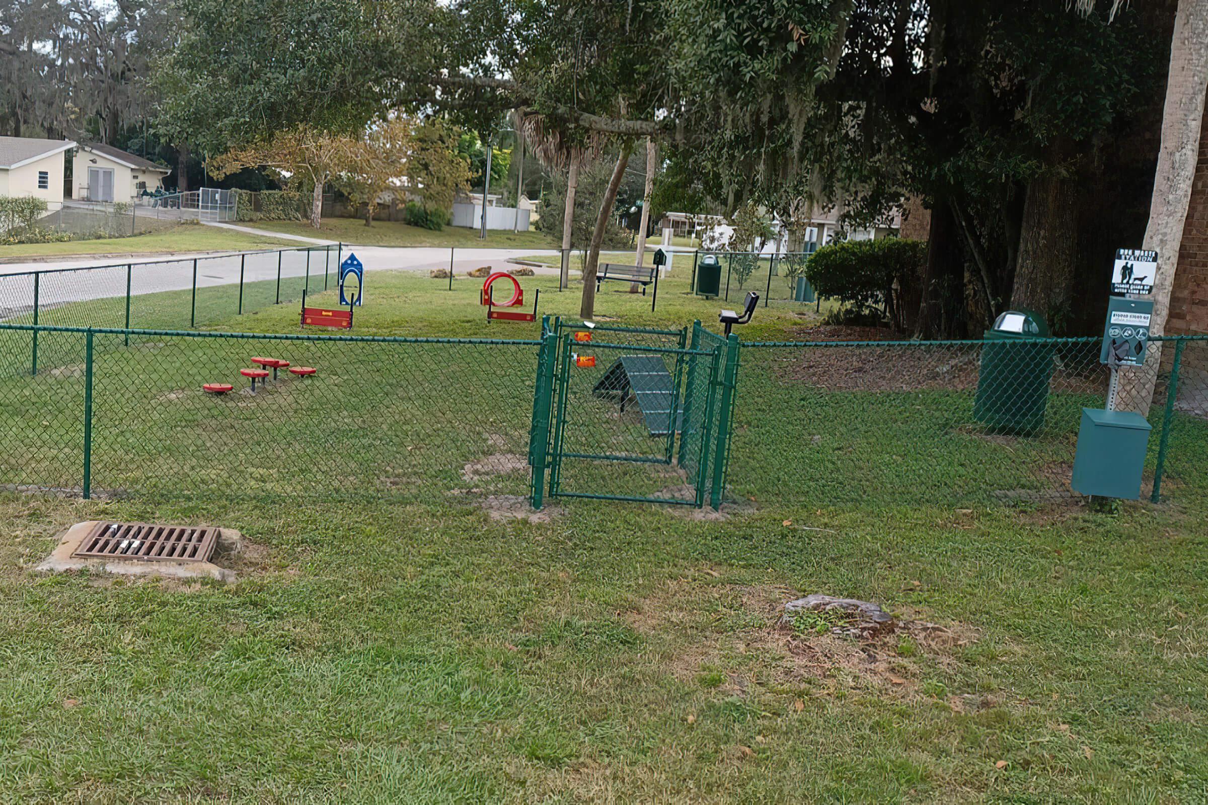 a group of people in a park