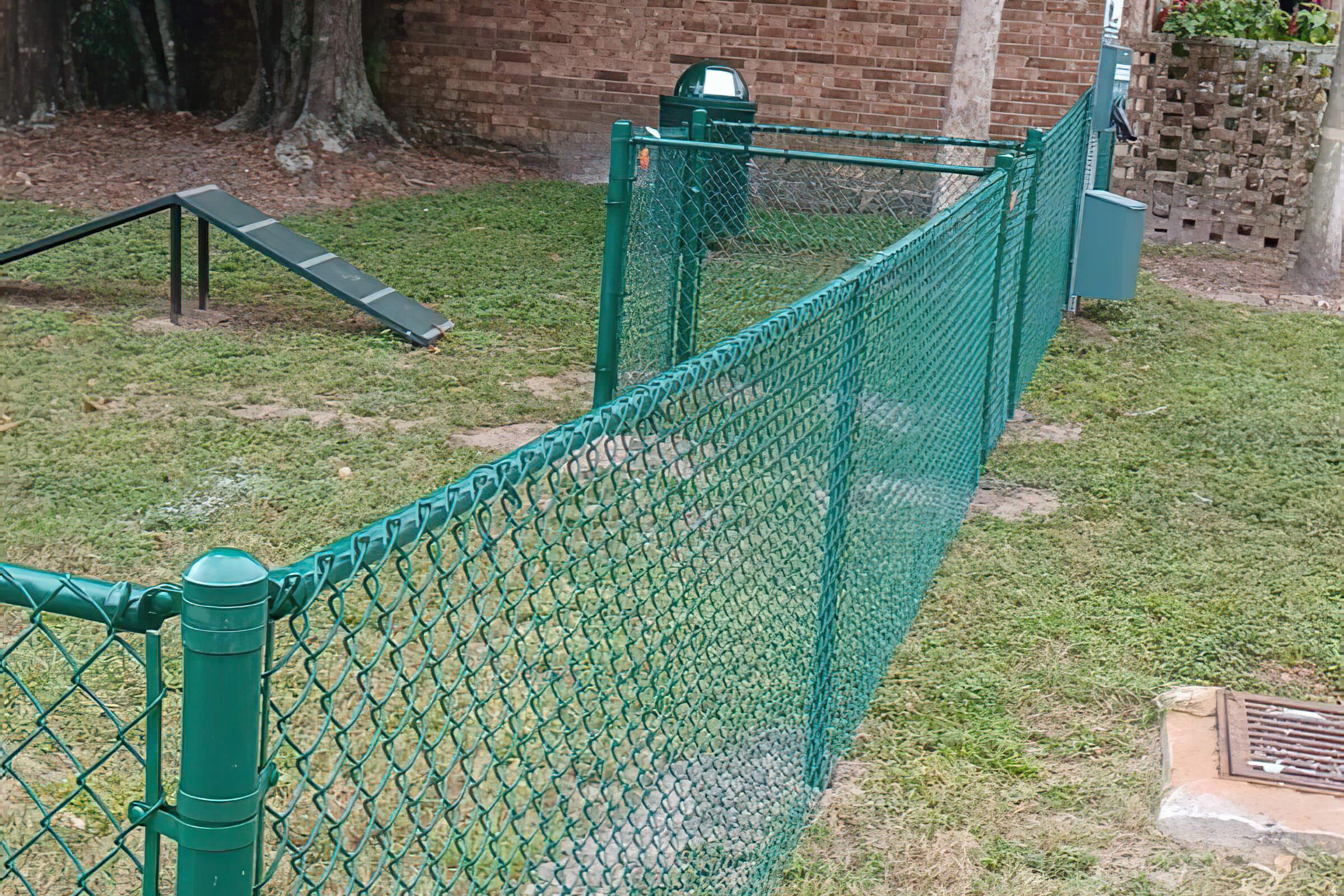 a metal fence