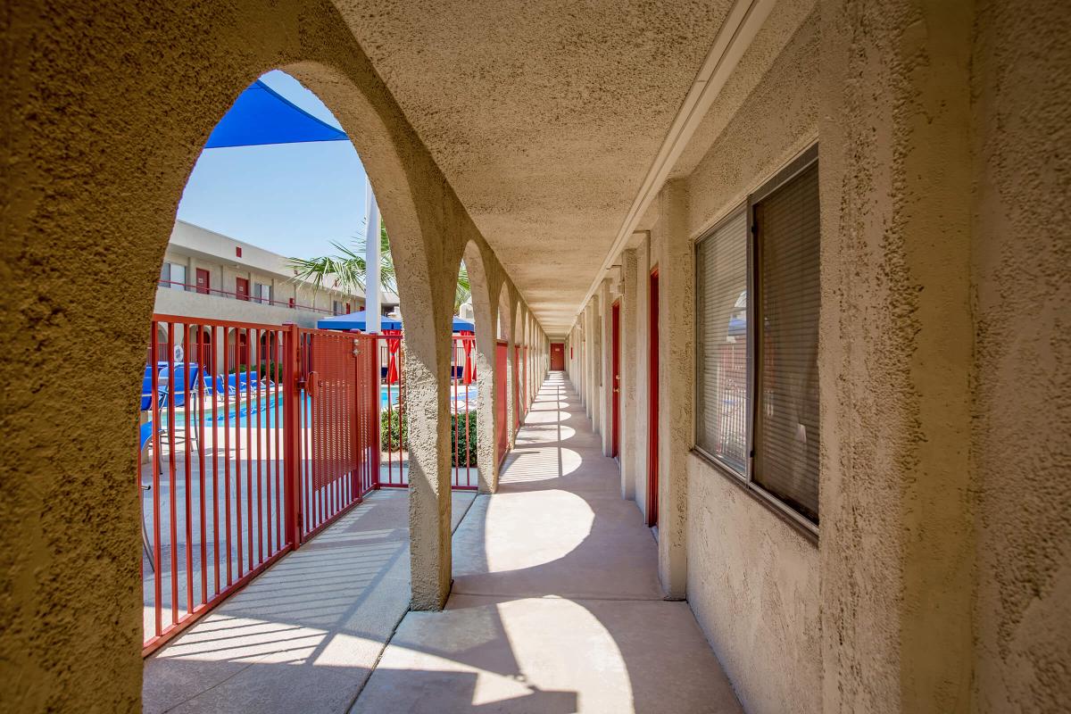 a view of the side of a building