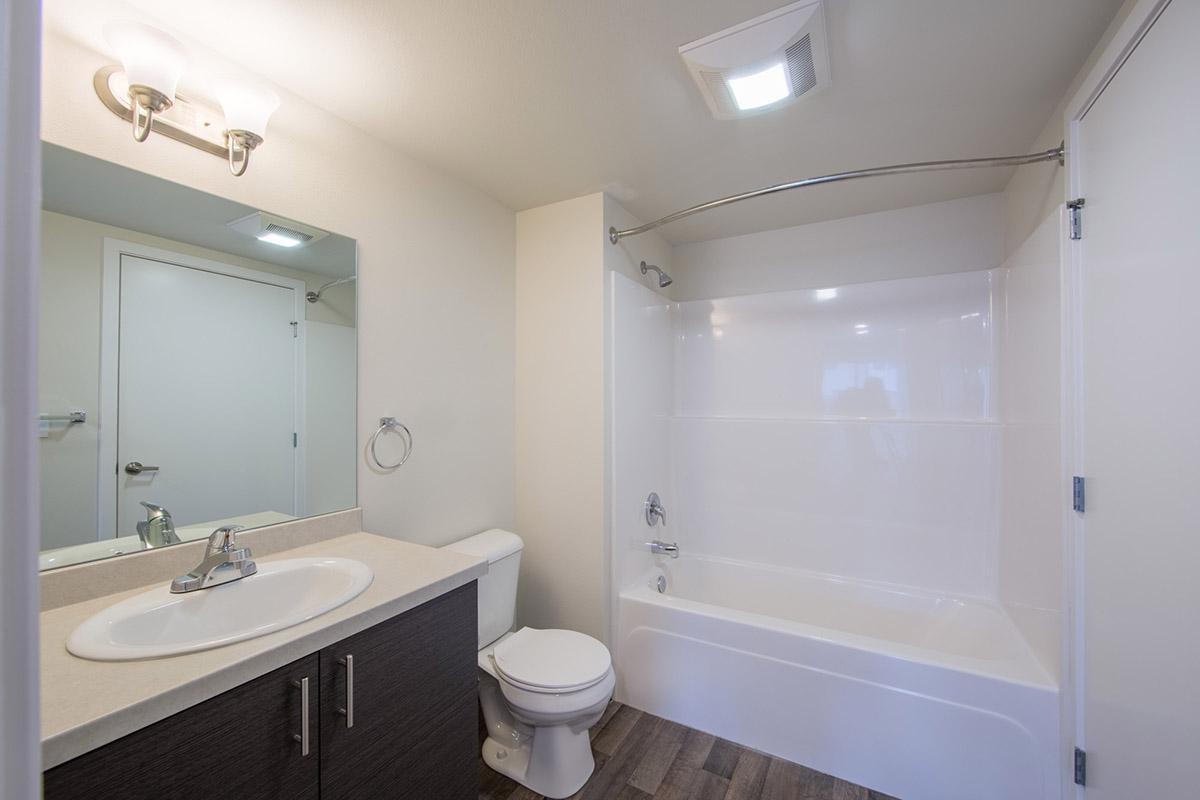 a white sink sitting next to a shower