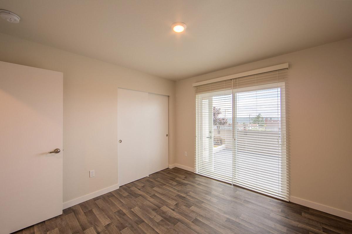 a room with a wooden floor