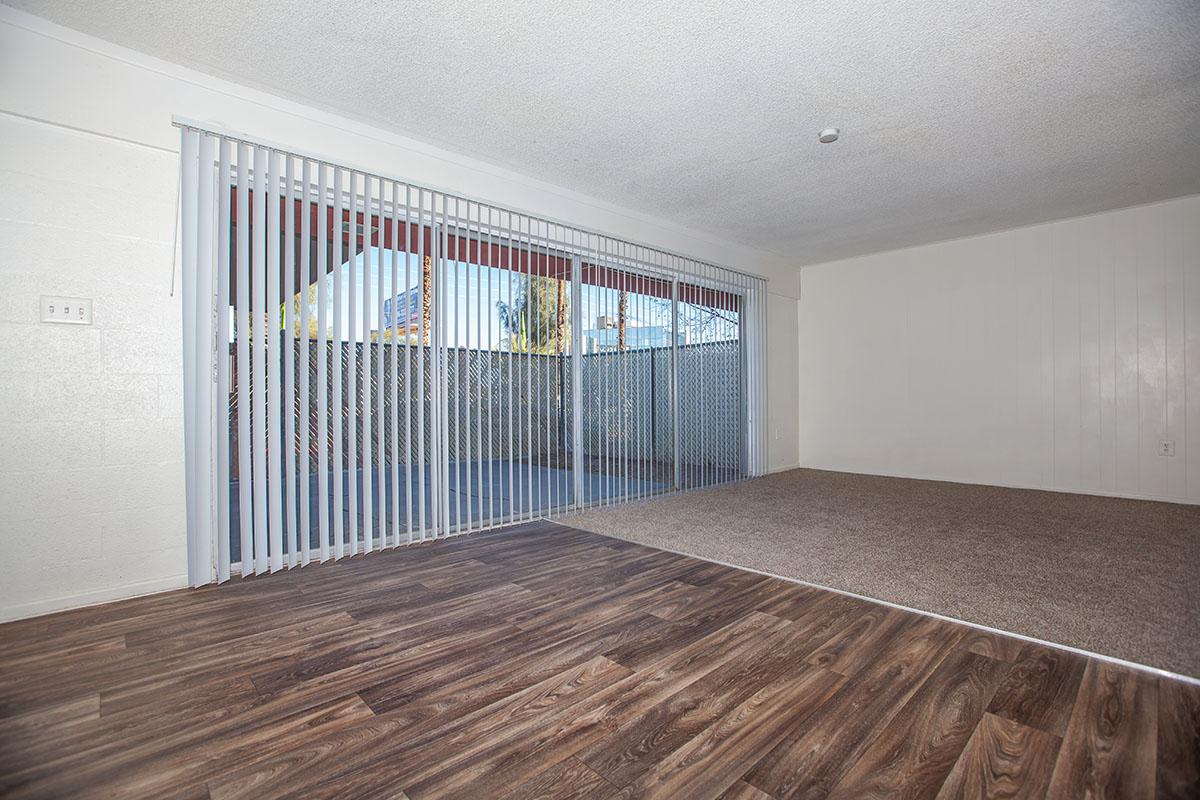 SPACIOUS LIVING AREA AT THE PALMS APARTMENTS IN LAS VEGAS