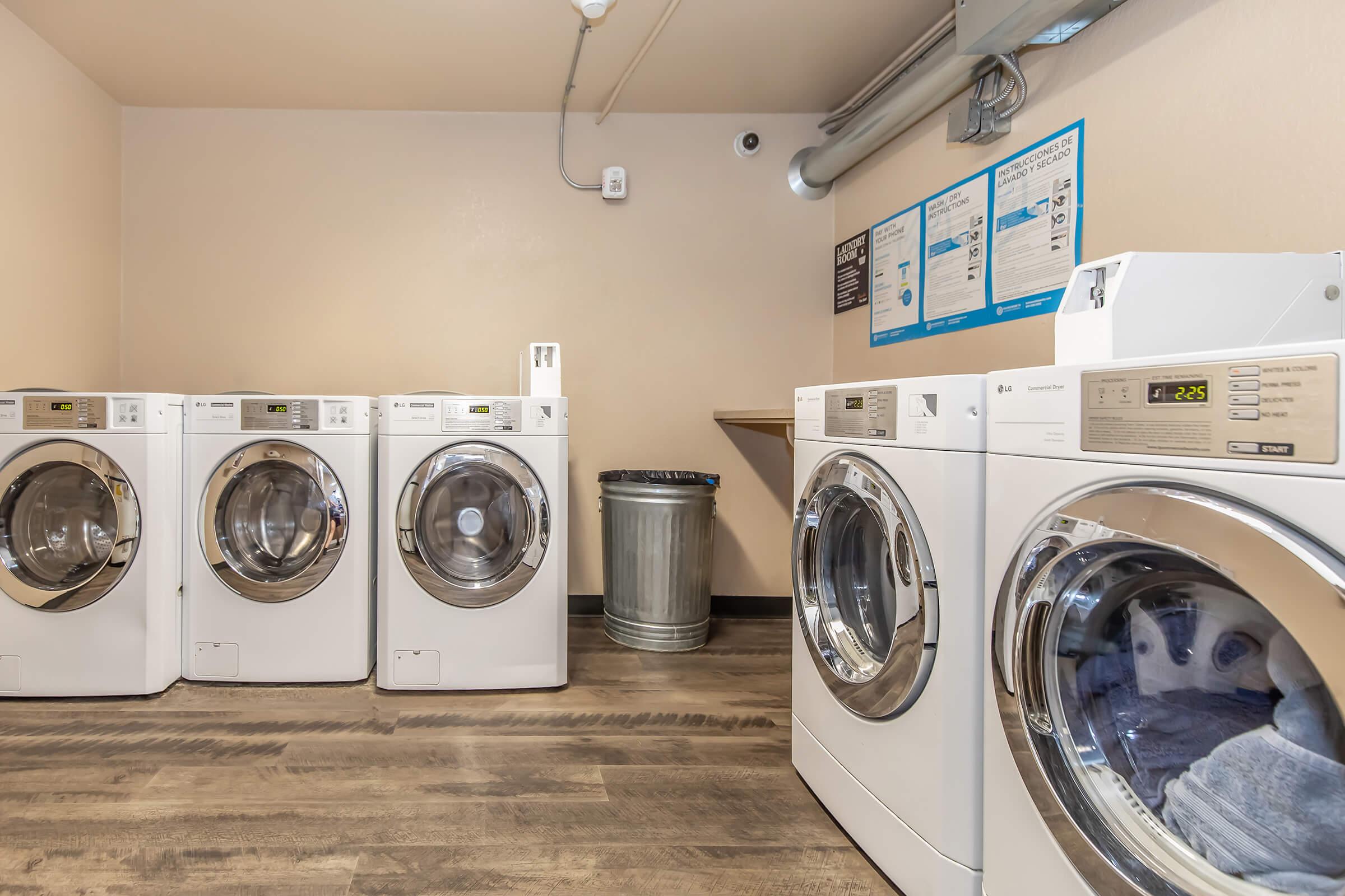 a washer in a kitchen