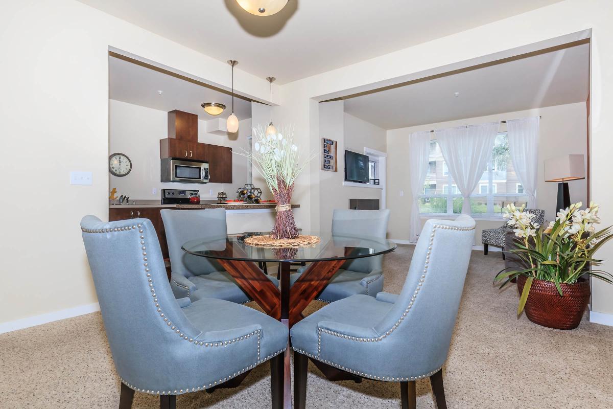 OPEN DINING AREA FOR ENTERTAINING