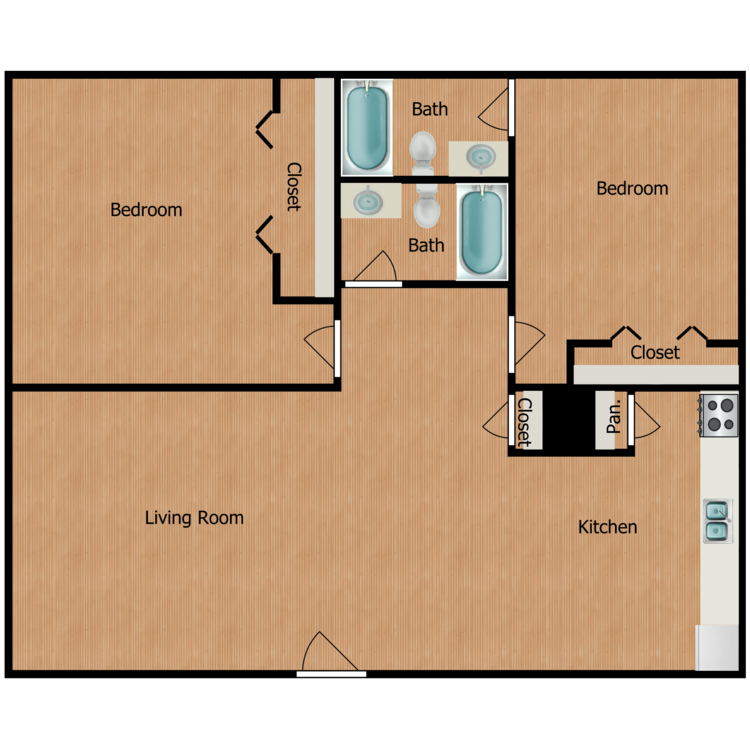 Floor plan image of B2