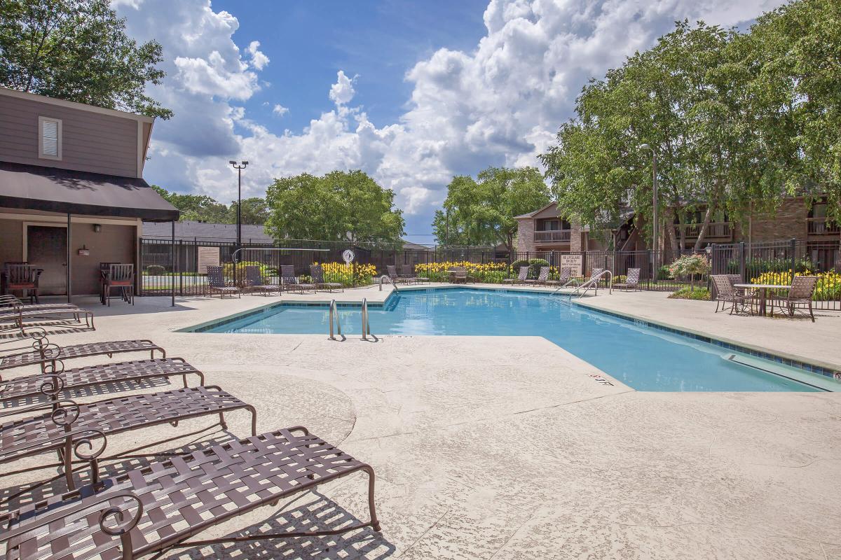 Relax by the pool at Haywood Pointe in Greenville, South Carolina.