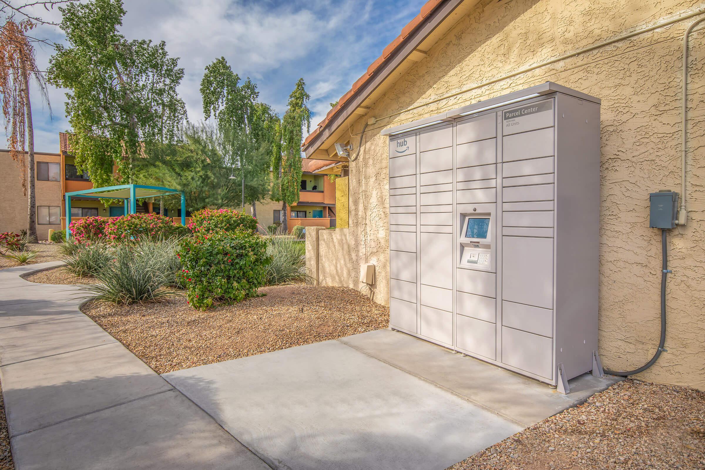24/7 Amazon Hub Automated Package Center - Eden Apartments - Tempe - Arizona