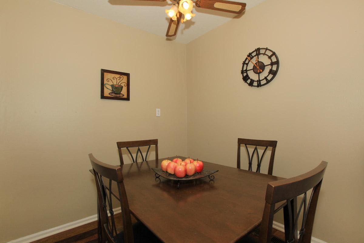 a dining room table