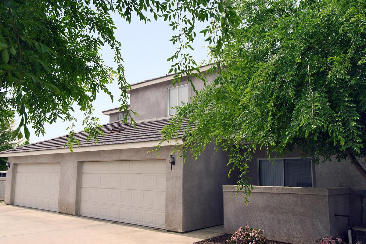 Community building with garages