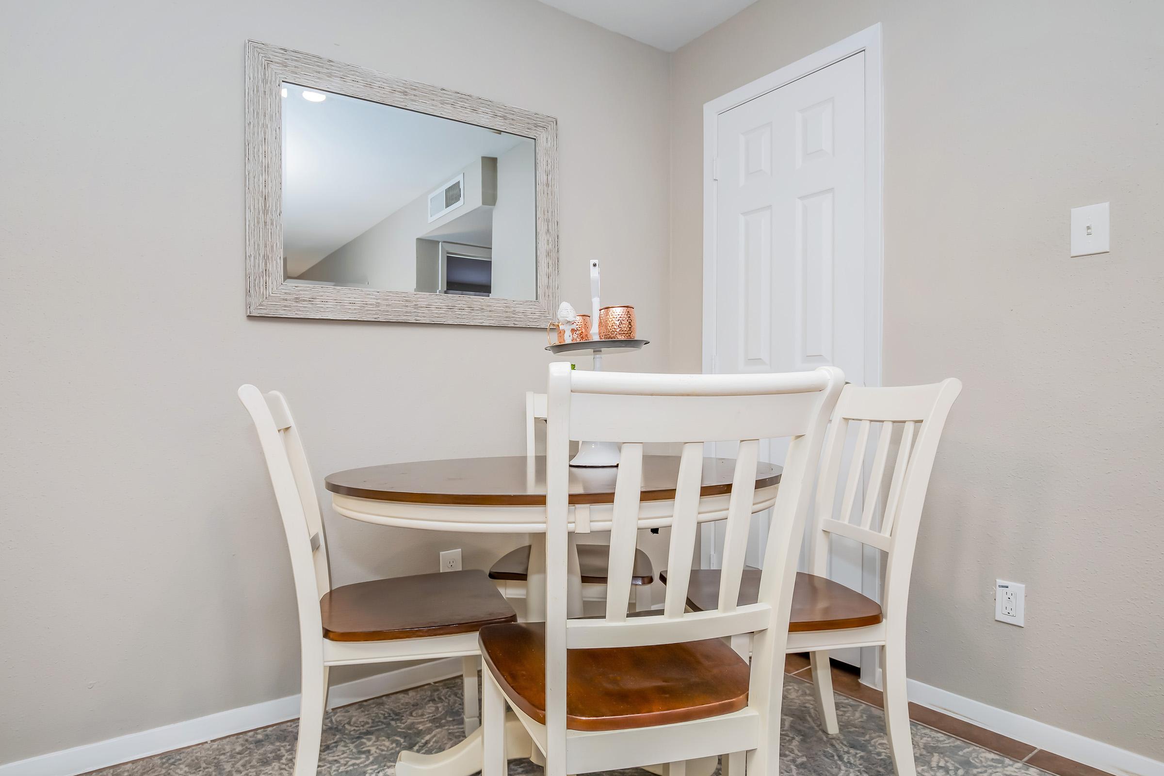 a dining room table